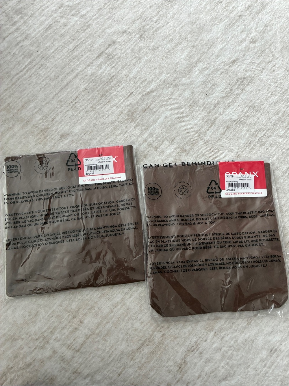 SPANX Brown Shaping Thong